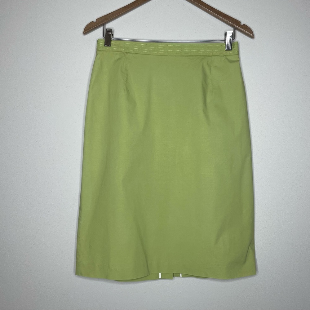 J. Crew Light Green Pencil Skirt